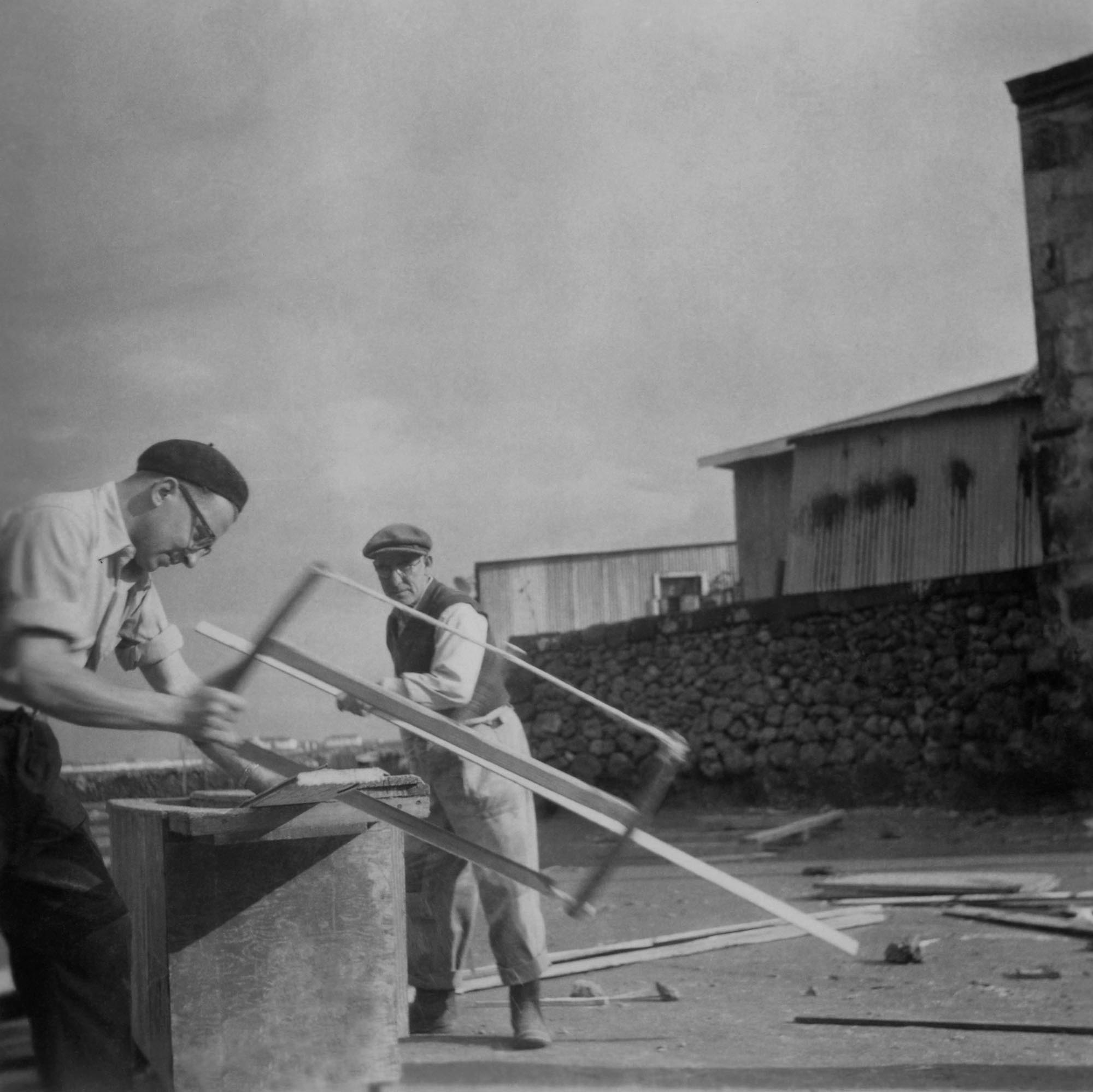 Wood, Saw, Boat, Somewhere in Portugal, circa 1930's